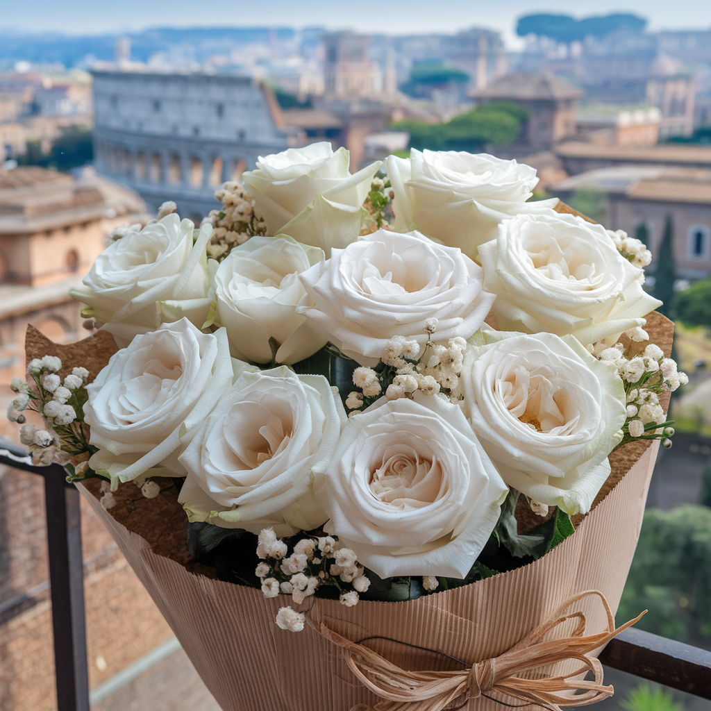 Bouquet di Rose Bianco