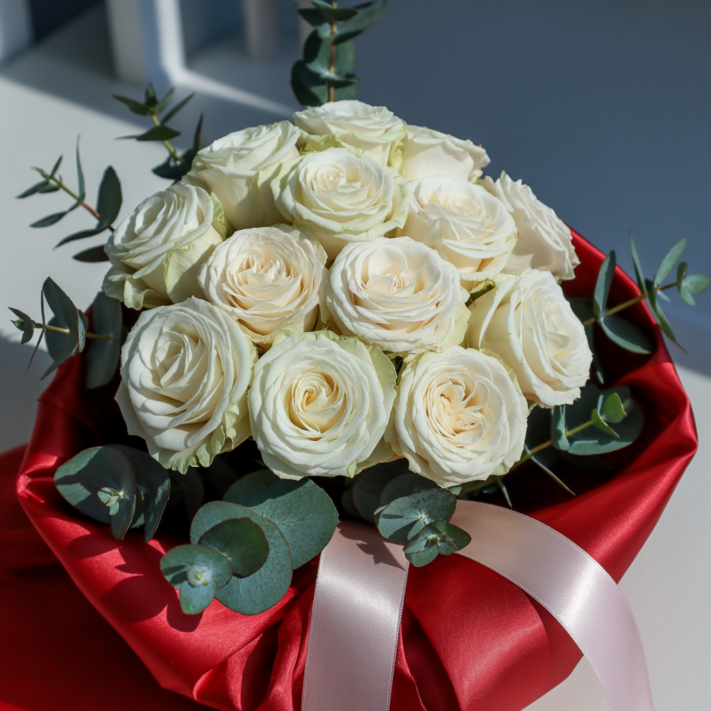 🌹 Bouquet di Rose Bianco