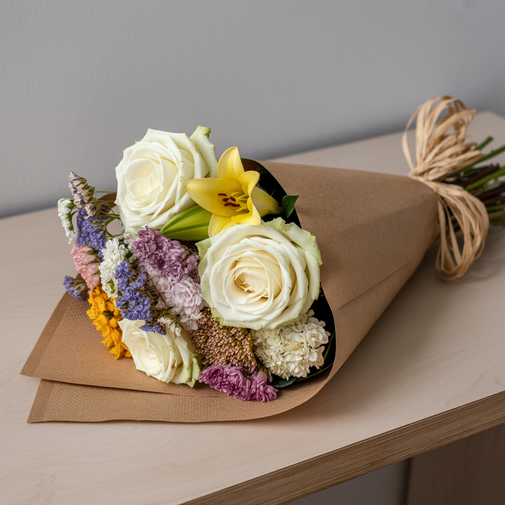 🌹 Bouquet di Rose Bianco