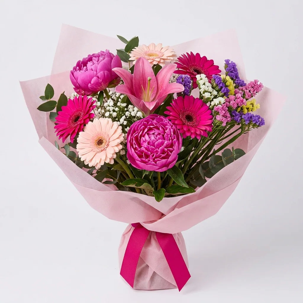 🌸 Bouquet of Peonies Magenta