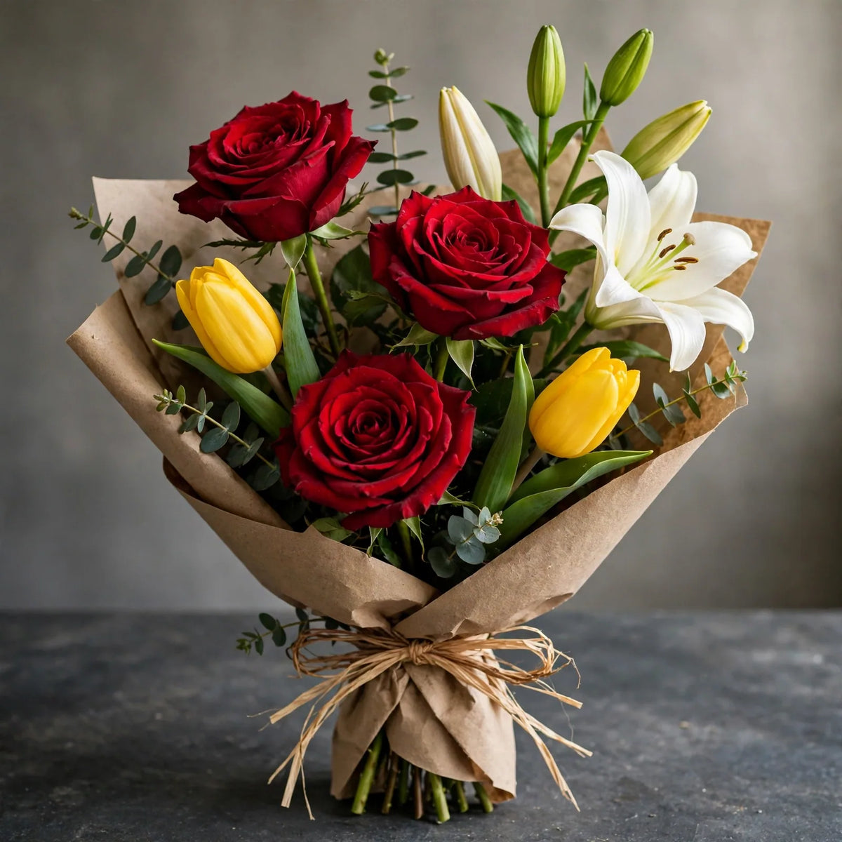 Luminous Passion Bouquet 🌹