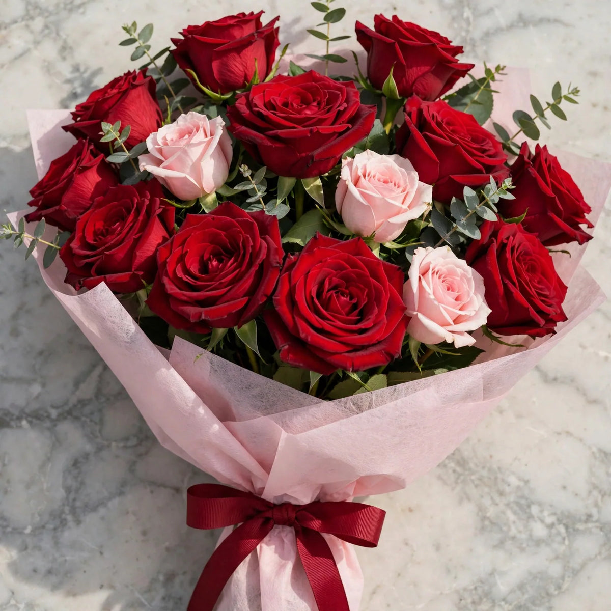 Sinfonia di Rose Rosse e Rosa 🌹