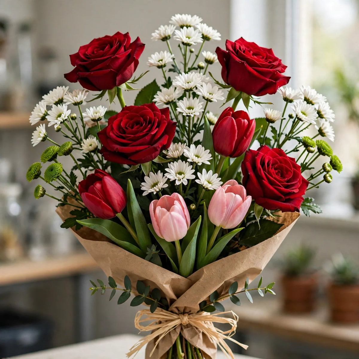 Armonia di Rose e Tulipani 🌹