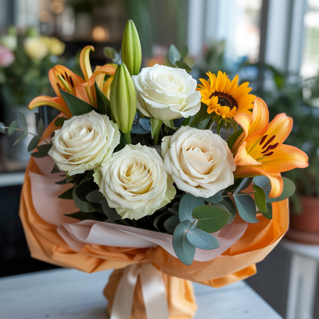 🌹 Bouquet di Rose Bianco