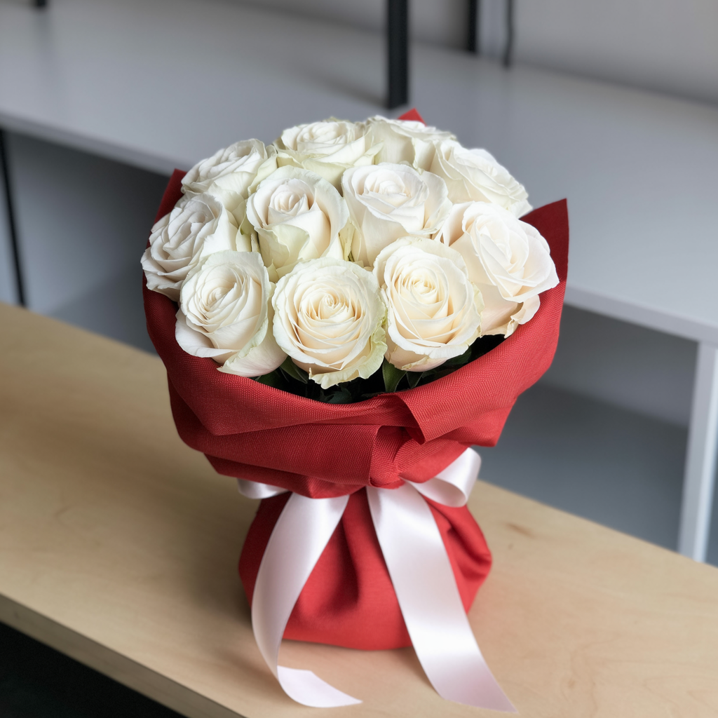 🌹 Bouquet di Rose Bianco
