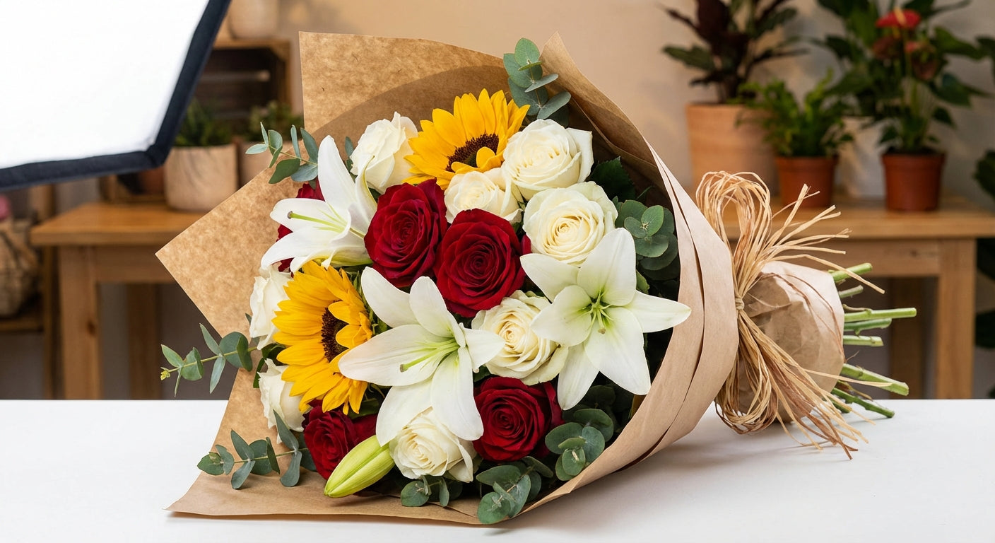 🌹 Bouquet di Rose Bianco